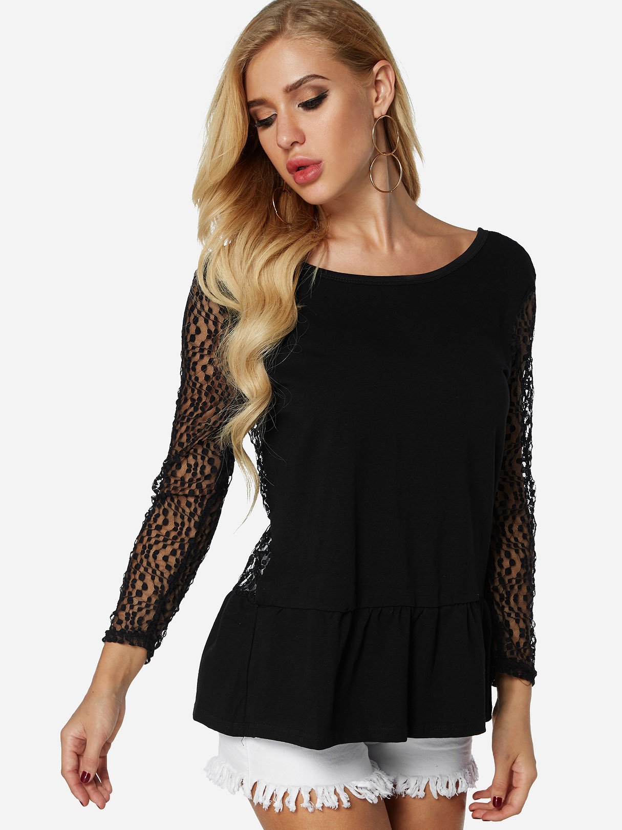 OEM Ladies Black T-Shirts