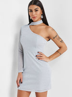 OEM Ladies Silver Mini Dresses