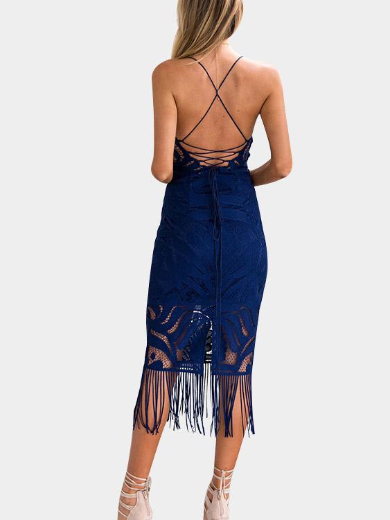 NEW FEELING Womens Blue Sexy Dresses