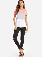 OEM ODM Womens Light Blue T-Shirts