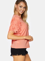 OEM Ladies Orange T-Shirts