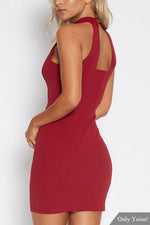 OEM Ladies Burgundy Sexy Dresses