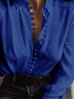 OEM Ladies Blue Blouses