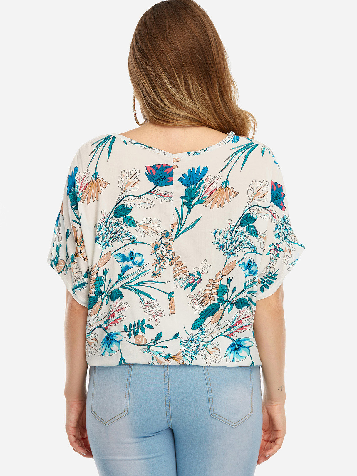 NEW FEELING Womens White Plus Size Tops