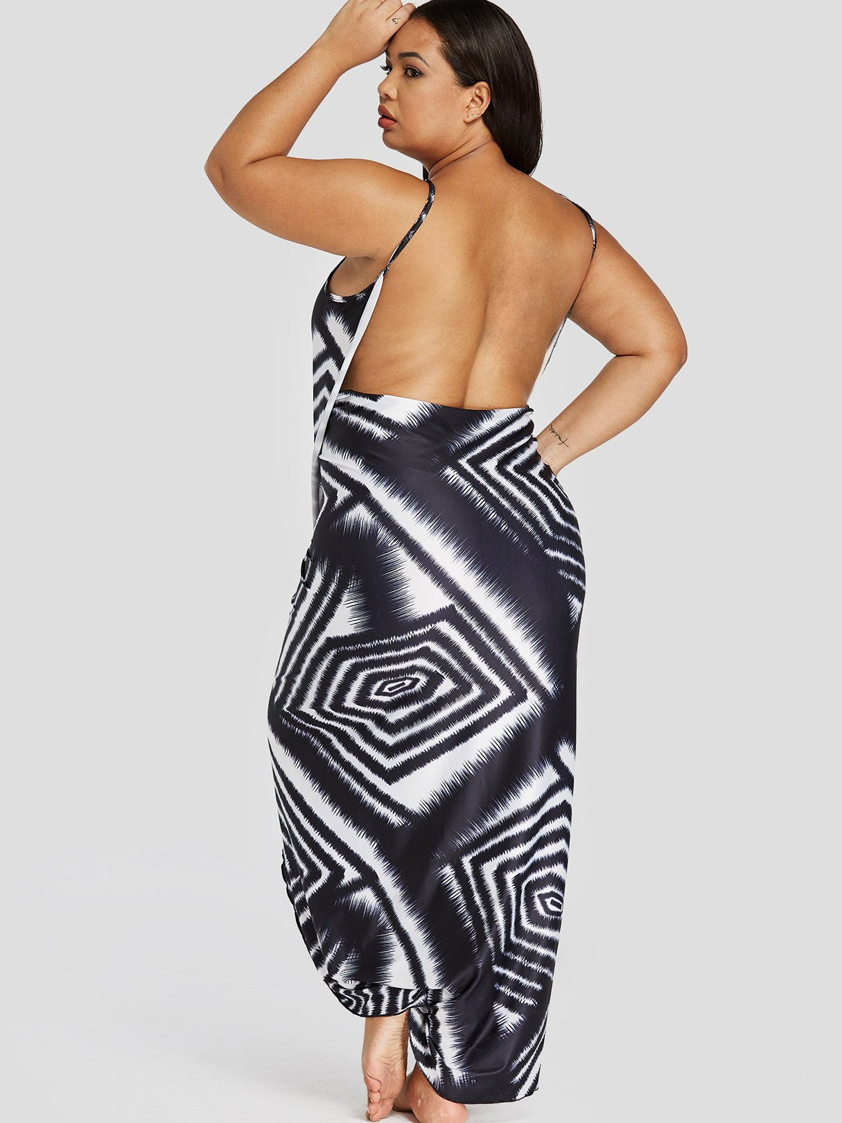 ODM Ladies Sleeveless Plus Size Swimwear