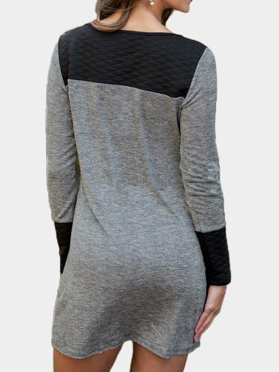 NEW FEELING Womens Grey Mini Dresses