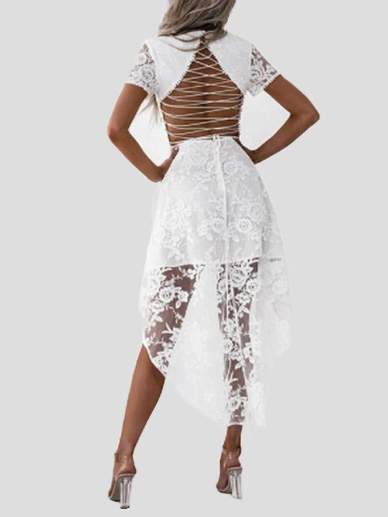 OEM Ladies White Mini Dresses