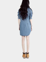 NEW FEELING Womens Denim Shirt Dresses