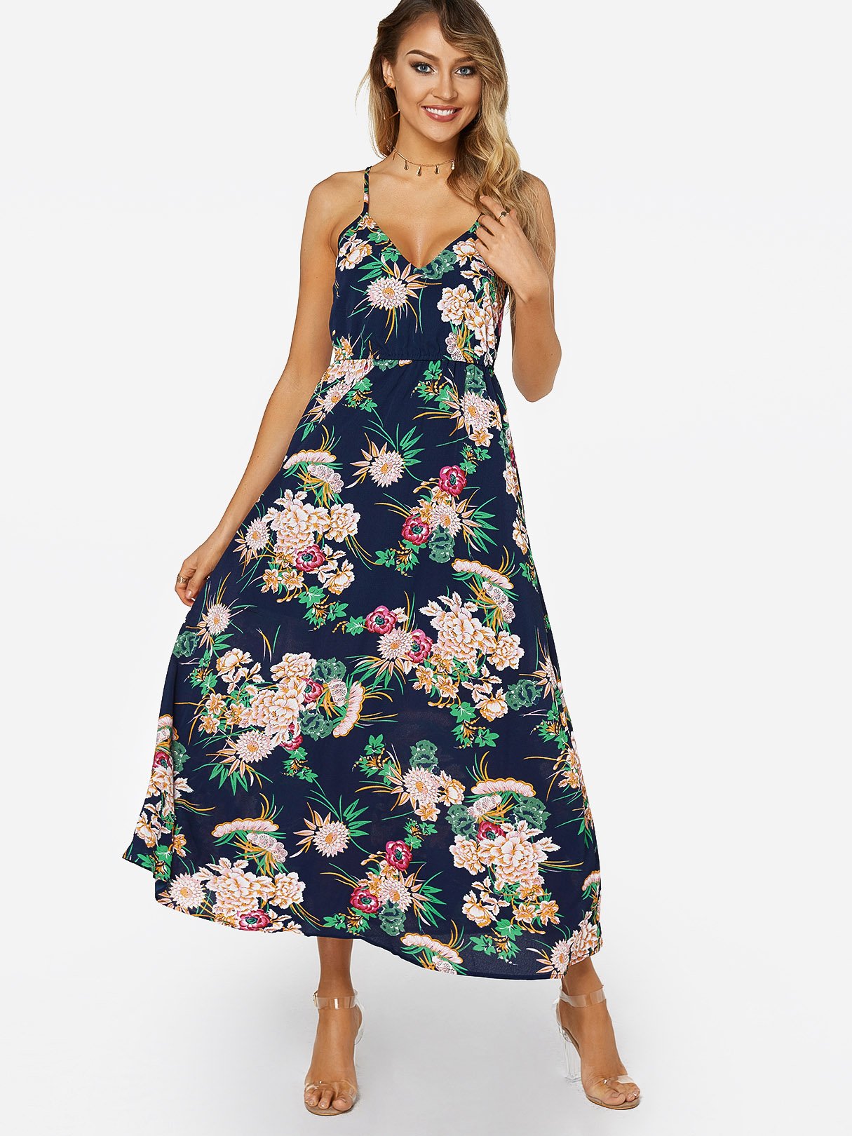 ODM Ladies Sleeveless Maxi Dress