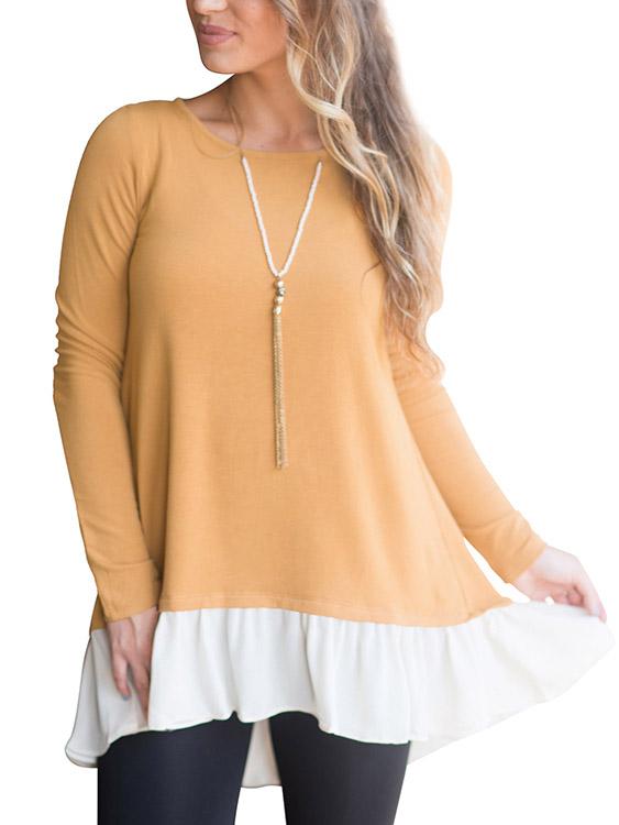 OEM Ladies Yellow T-Shirts