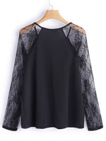 NEW FEELING Womens Black T-Shirts