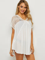 ODM Ladies Short Sleeve Beach Dresses
