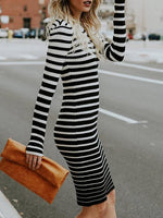 ODM Ladies Long Sleeve Midi Dress