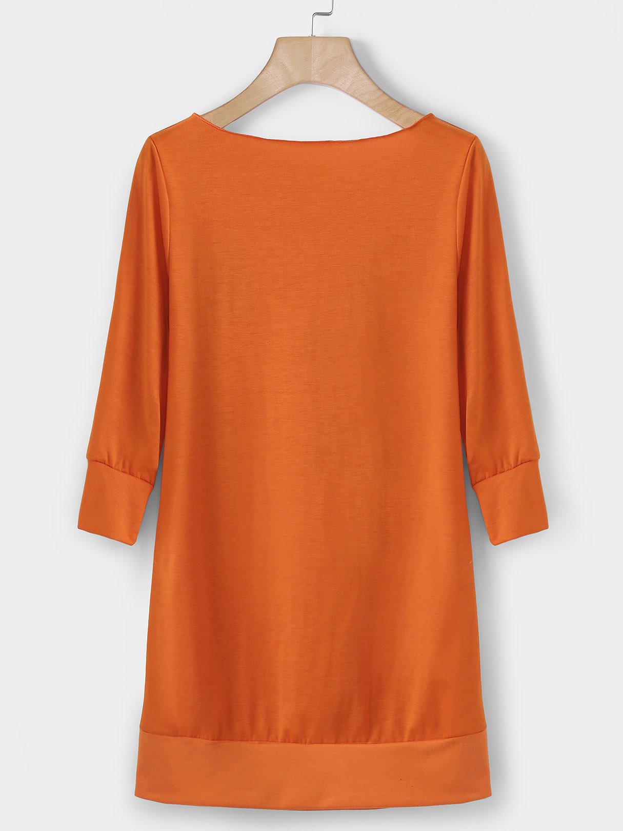 NEW FEELING Womens Orange Casual Dresses