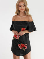 ODM Ladies Short Sleeve Mini Dress