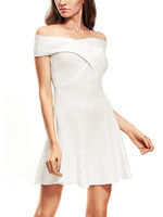 NEW FEELING Womens White Mini Dresses
