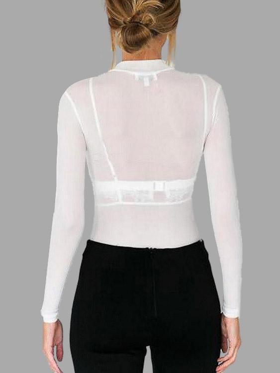 NEW FEELING Womens White Blouses