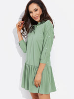 OEM Ladies Green Casual Dresses