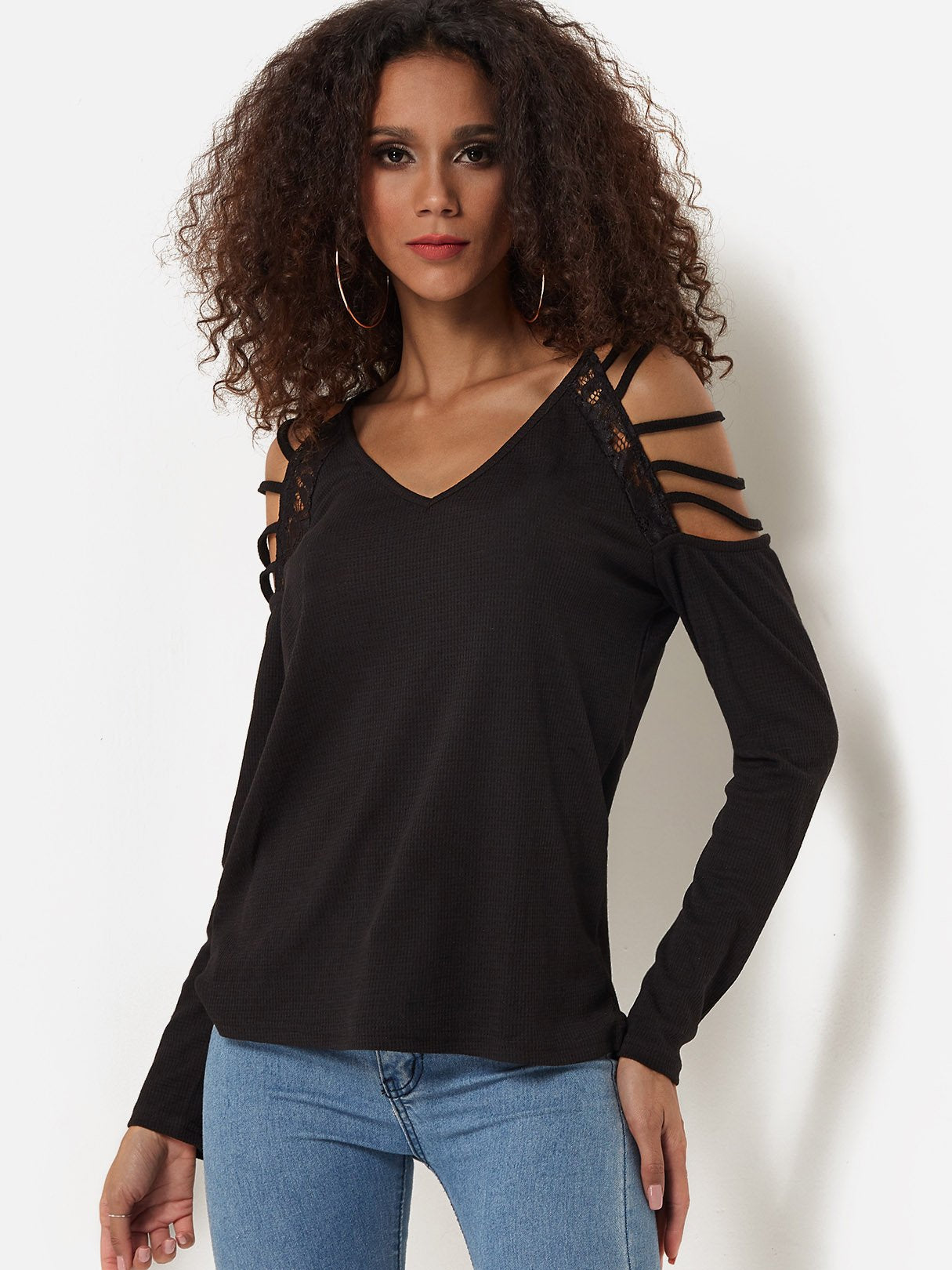 OEM Ladies Black T-Shirts
