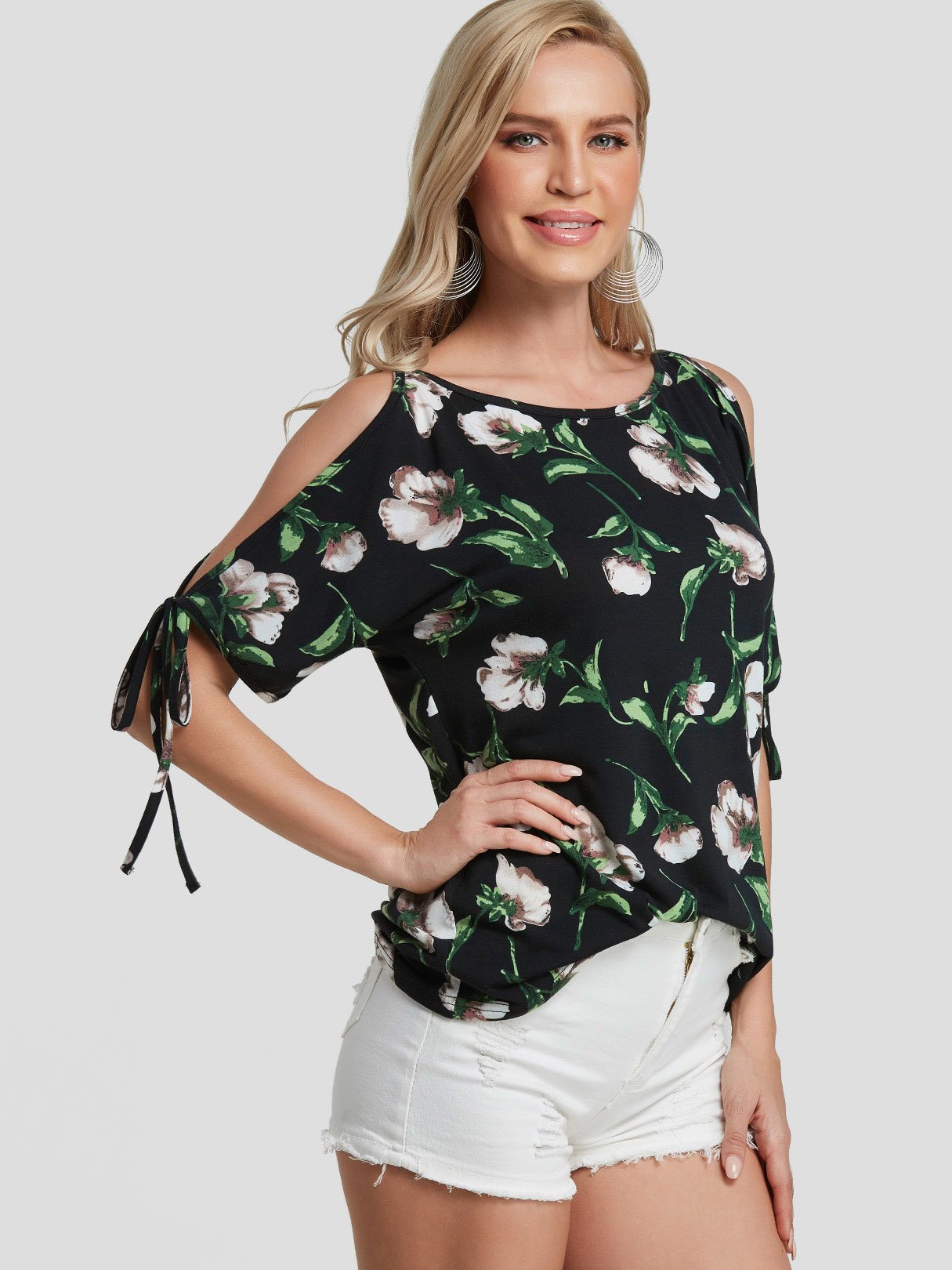 OEM Ladies Black T-Shirts