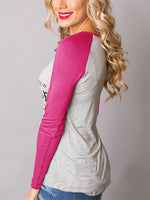 NEW FEELING Womens Pink T-Shirts