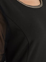 OEM ODM Black Bodycon Wrap Dress