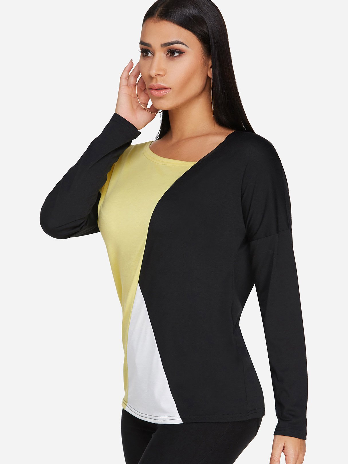 OEM Ladies Color Block T-Shirts