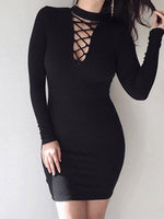 OEM Ladies Black Mini Dresses