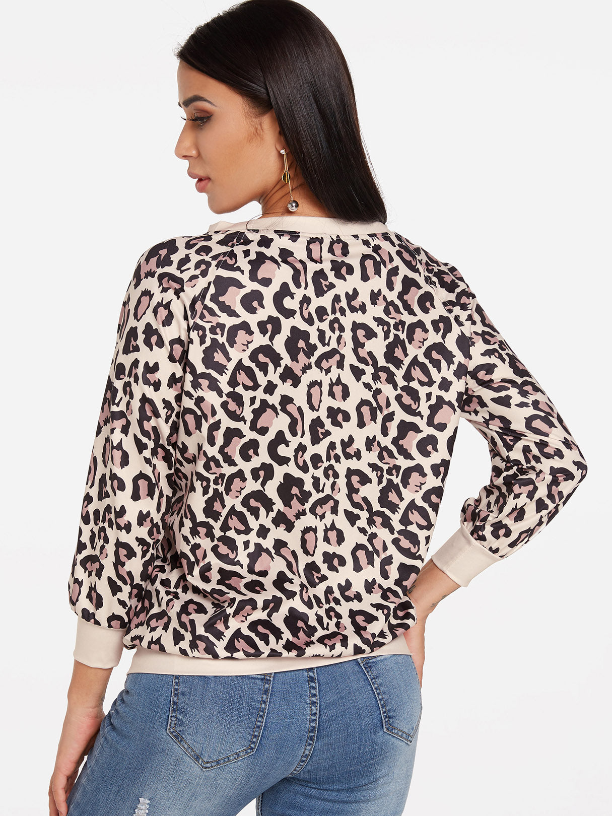 NEW FEELING Womens Leopard T-Shirts