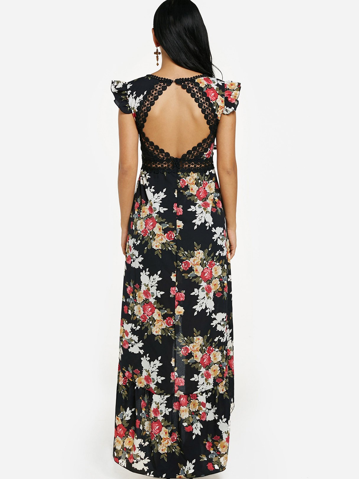 Custom Ladies V-Neck Maxi Dress