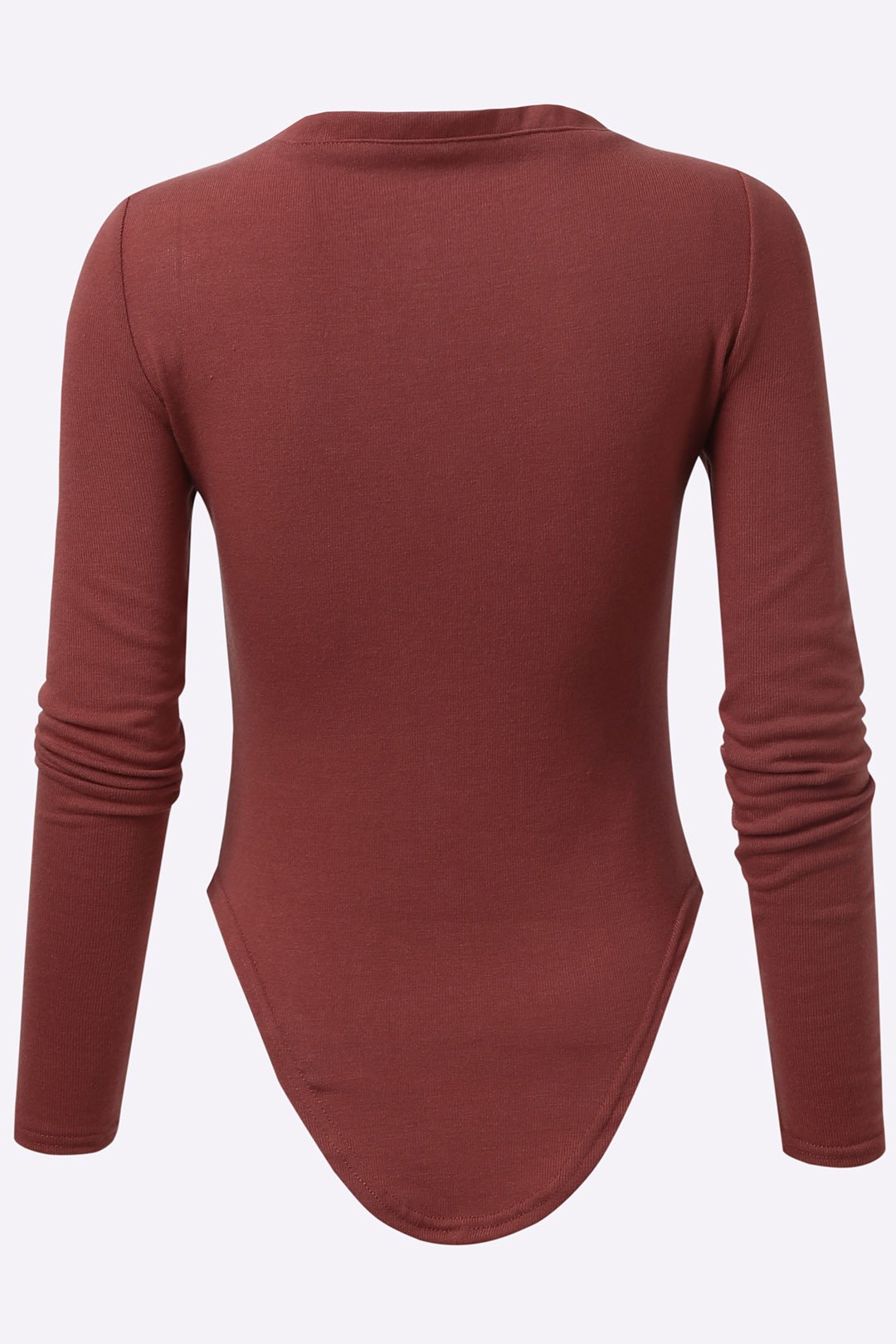 NEW FEELING Womens Burgundy T-Shirts
