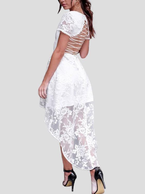 NEW FEELING Womens White Mini Dresses