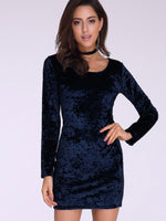 OEM ODM Womens Blue Mini Dresses