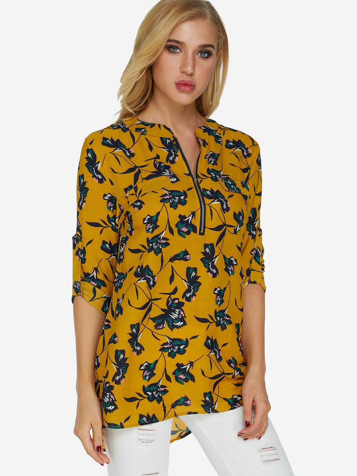 ODM Ladies 3/4 Sleeve Blouses