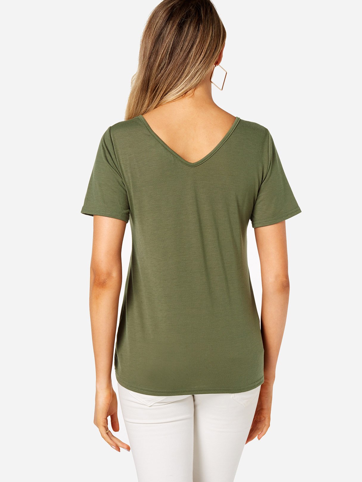 OEM ODM Womens Green T-Shirts