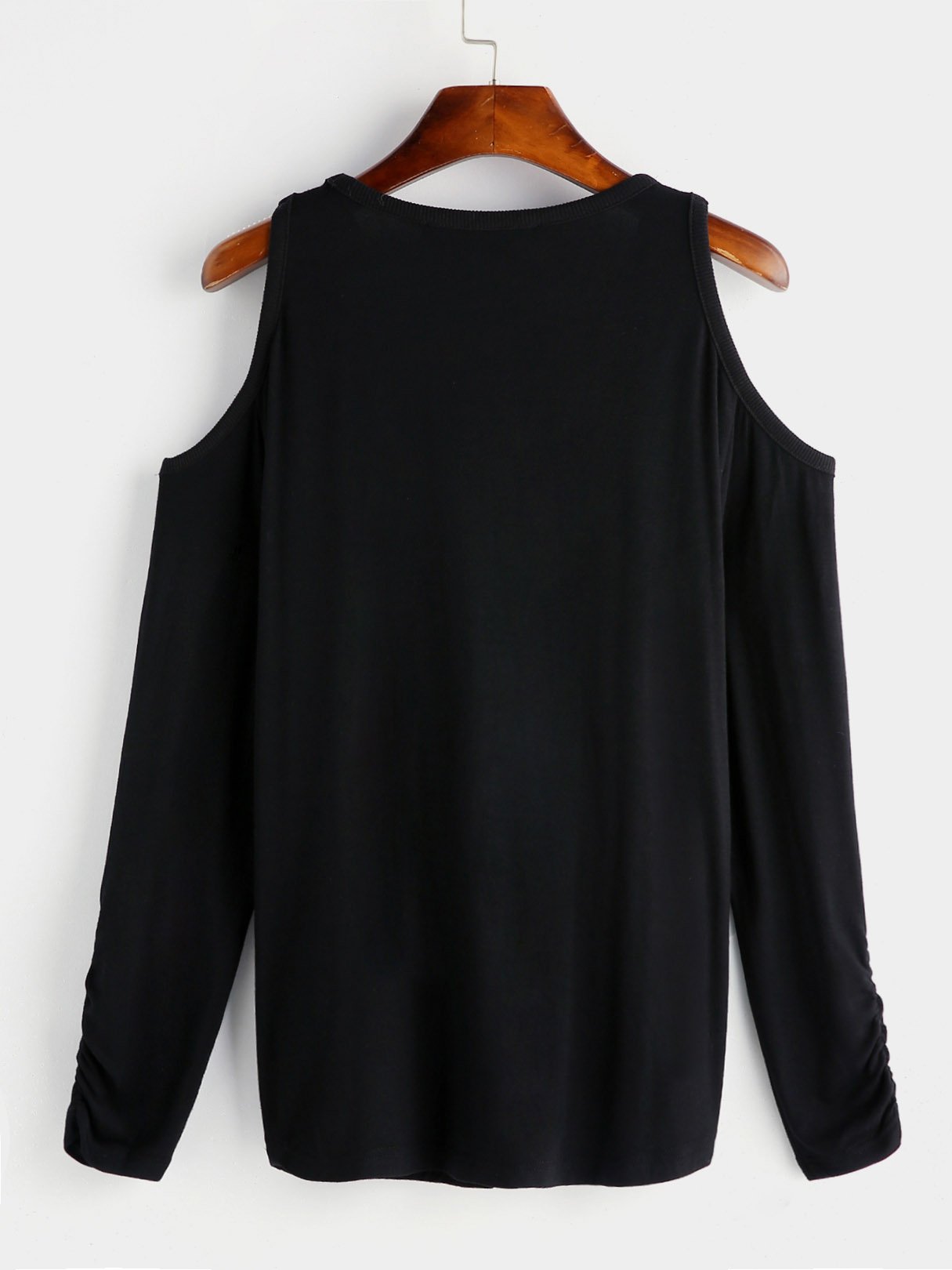 NEW FEELING Womens Black T-Shirts
