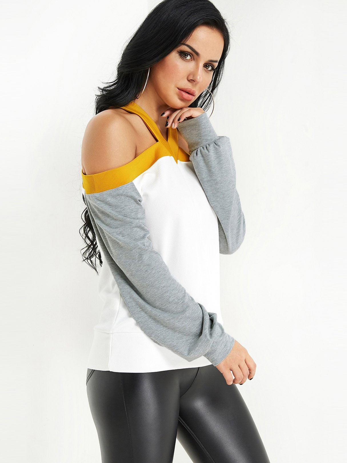 OEM Ladies Color Block T-Shirts