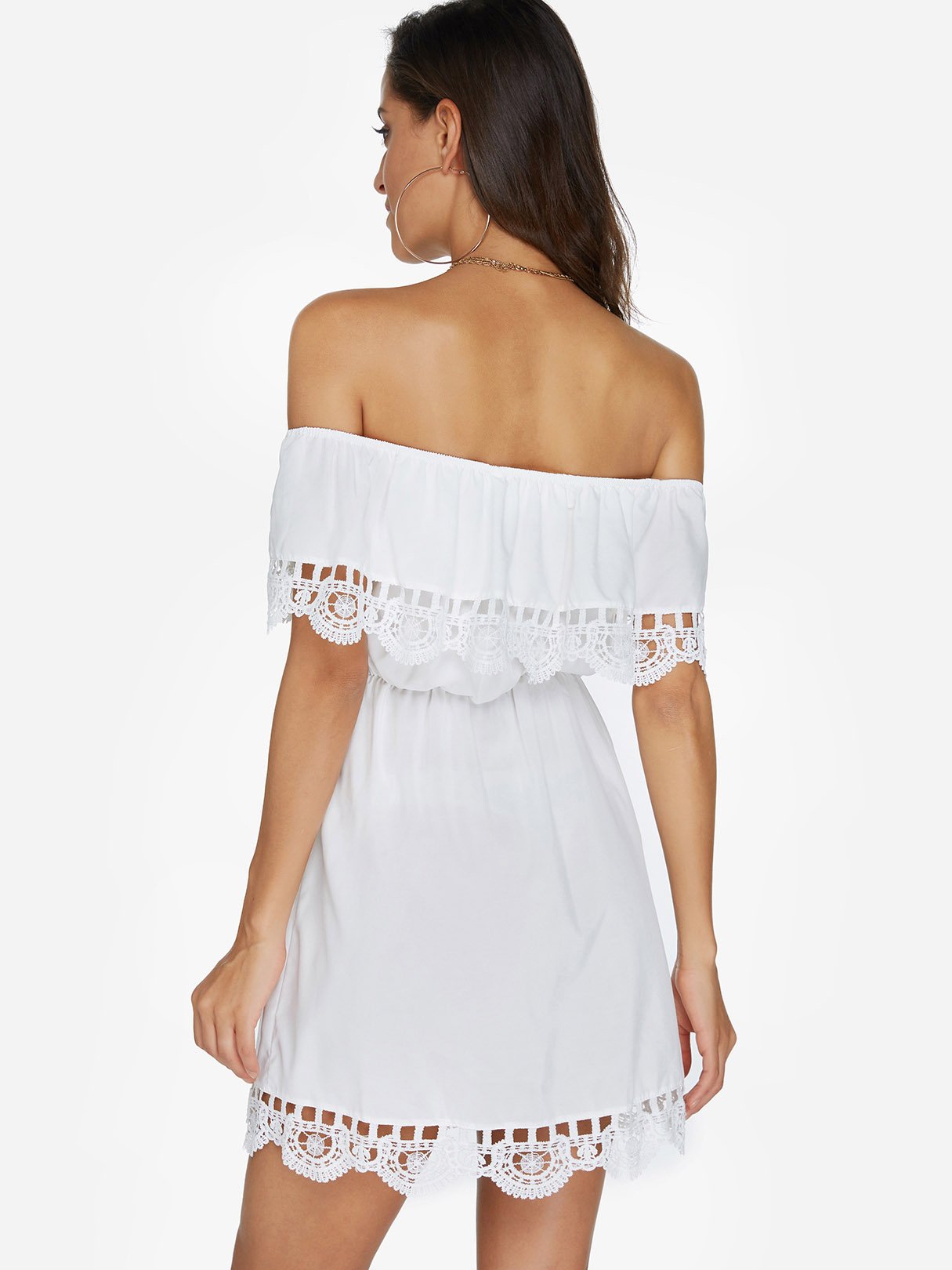 NEW FEELING Womens White Mini Dresses