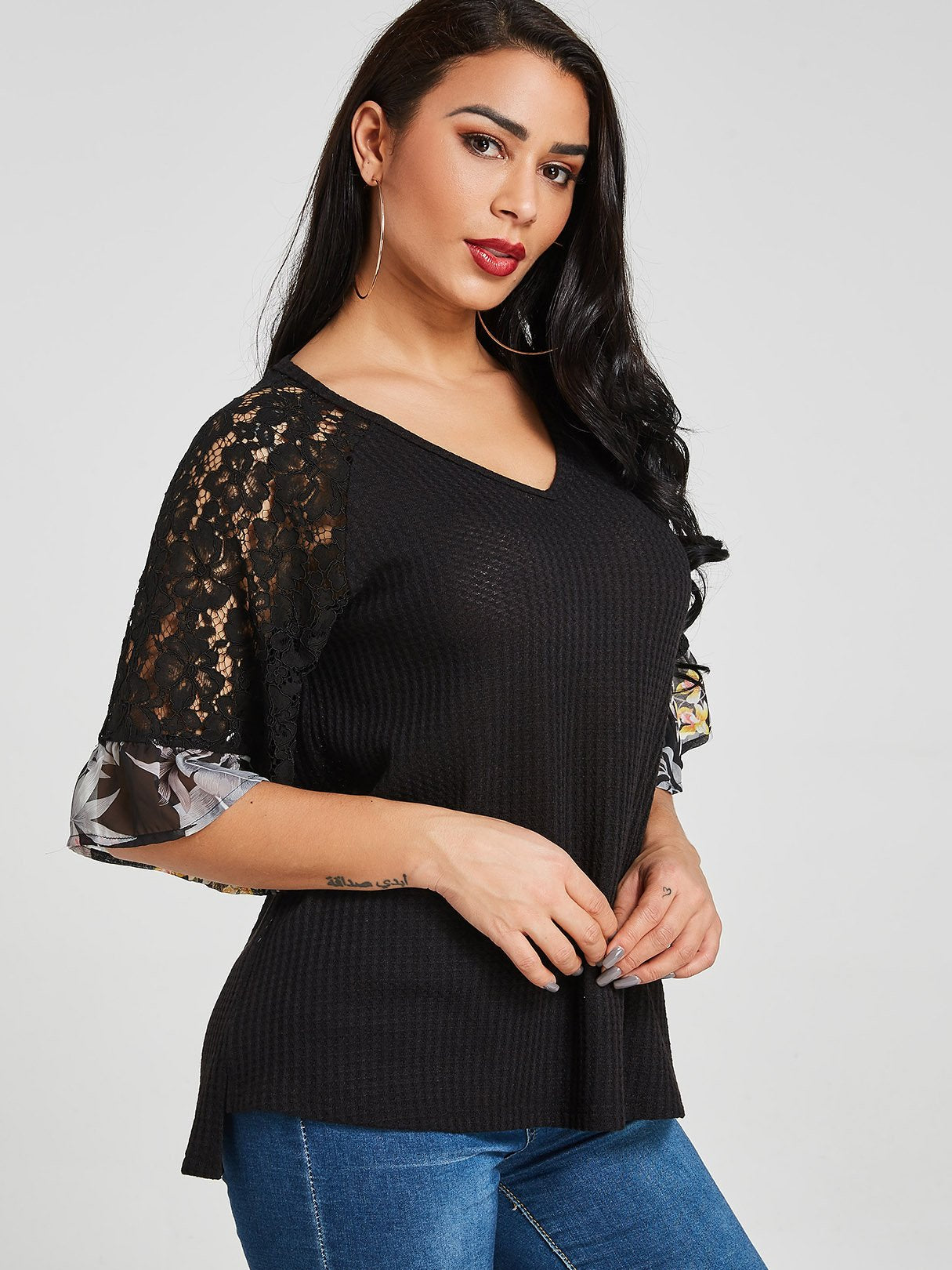 OEM Ladies Black T-Shirts