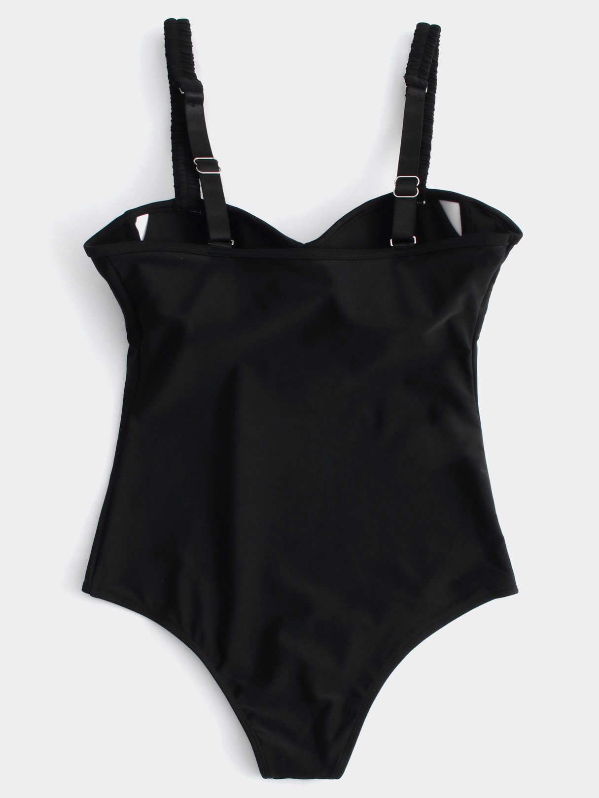 NEW FEELING Womens Black One-Pieces