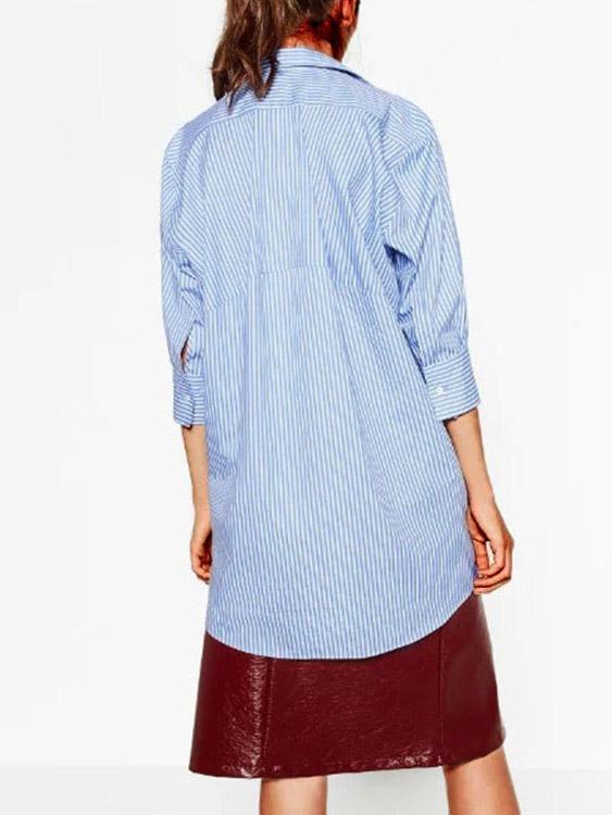 OEM Ladies Striped Blouses