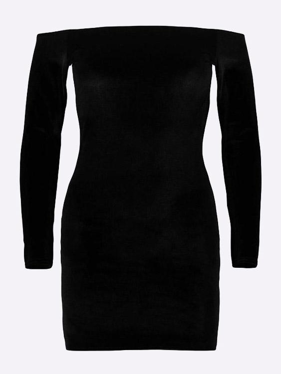OEM Ladies Black Mini Dresses