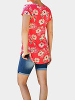 NEW FEELING Womens Red T-Shirts