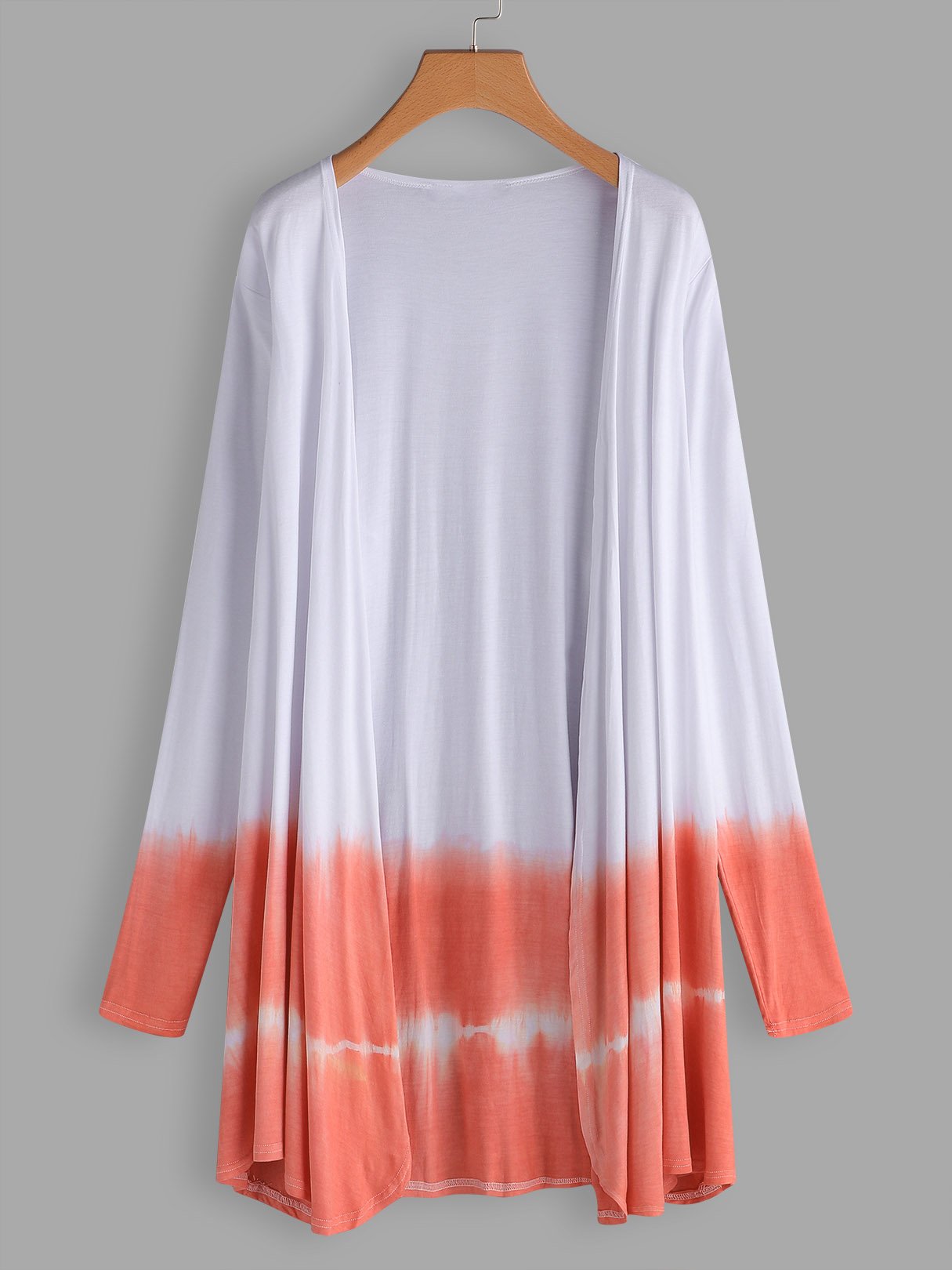 Wholesale Plain Long Sleeve White Plus Size Coats & Jackets