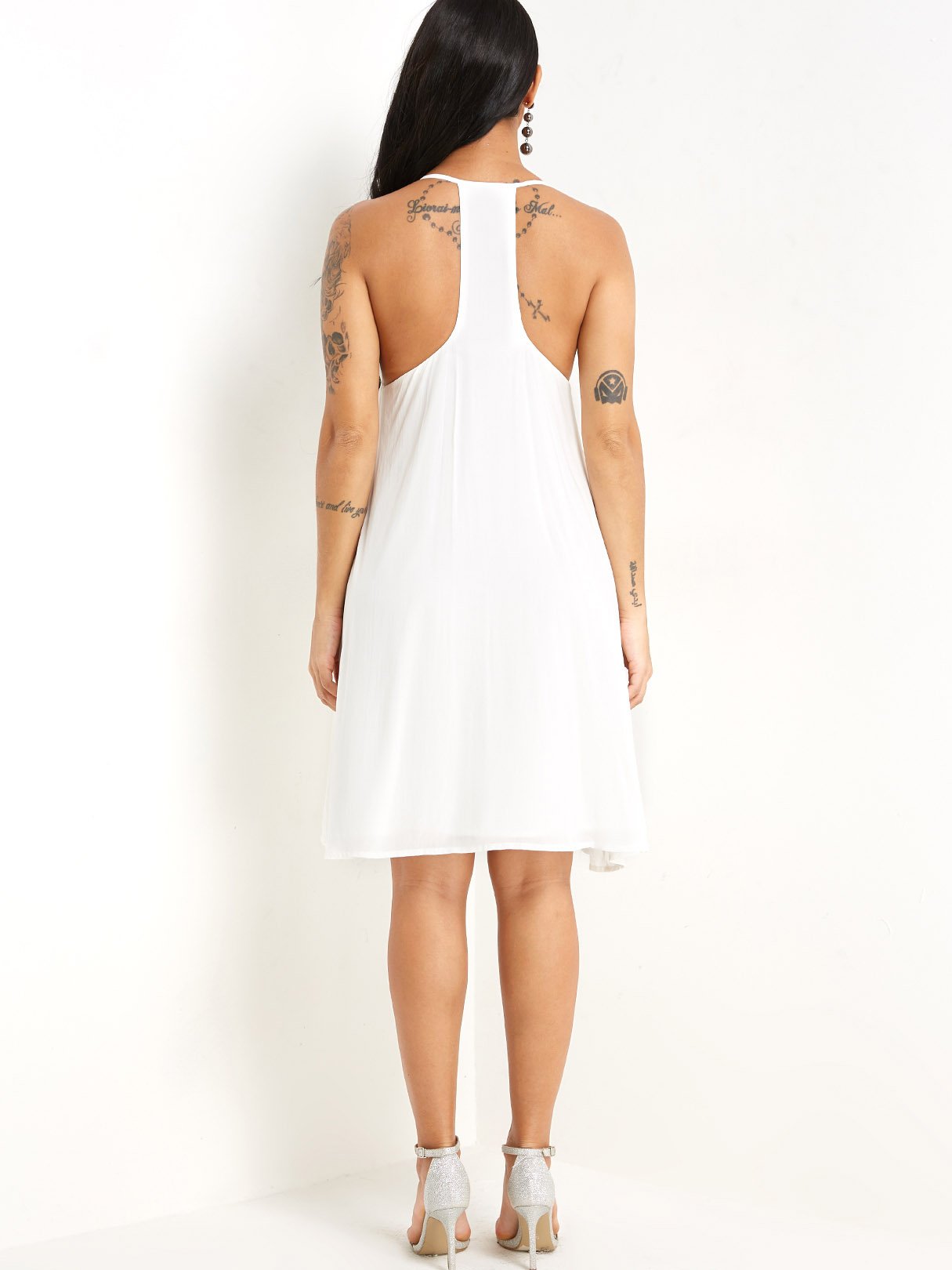 Custom Ladies V-Neck Mini Dresses