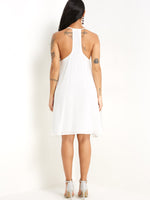 Custom Ladies V-Neck Mini Dresses