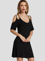 OEM Ladies Black Mini Dresses