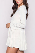 NEW FEELING Womens White Mini Dresses