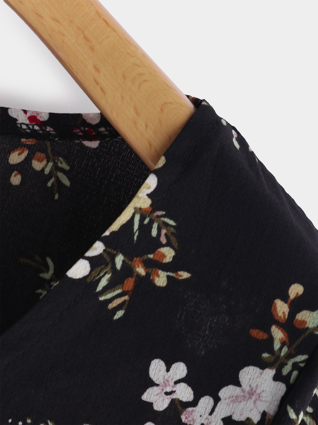 OEM Ladies Black Floral Dresses