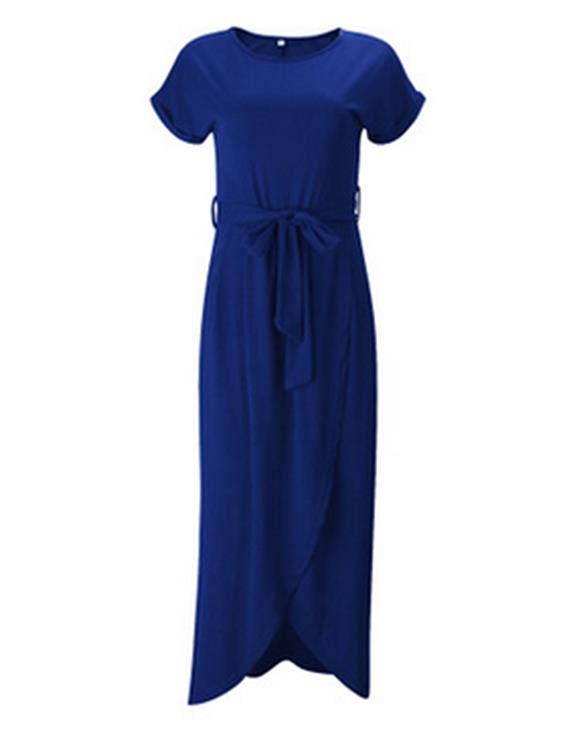 OEM Ladies Navy Maxi Dresses